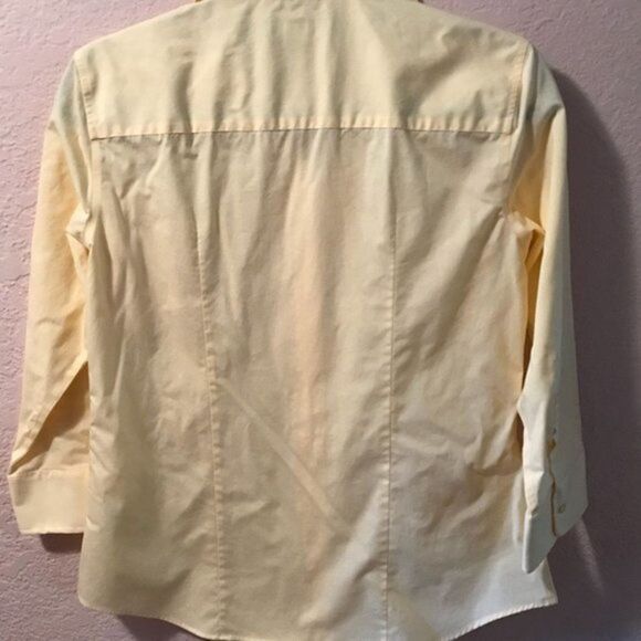 NWOT. Light button down yellow shirt. - Picture 2 of 4